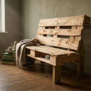 Скамейка из деревянных поддонов — типичный DIY-проект