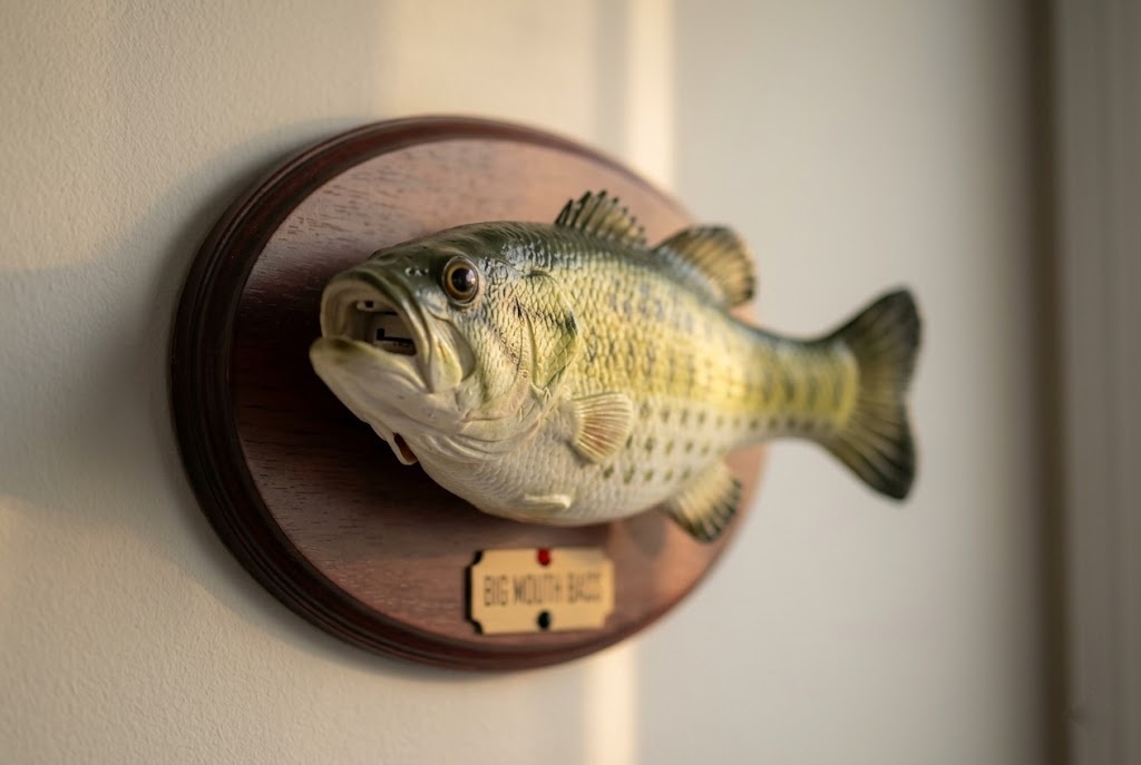 Поющая рыба Big Mouth Billy Bass на дощечке
